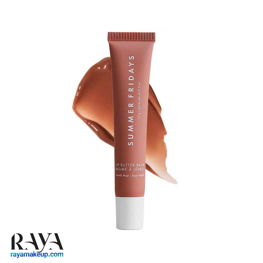 بالم لب رنگی آبرسان و نرم کننده مدل لیپ باتر بالم سامر فرایدیز Summer Fridays Lip Butter Balm