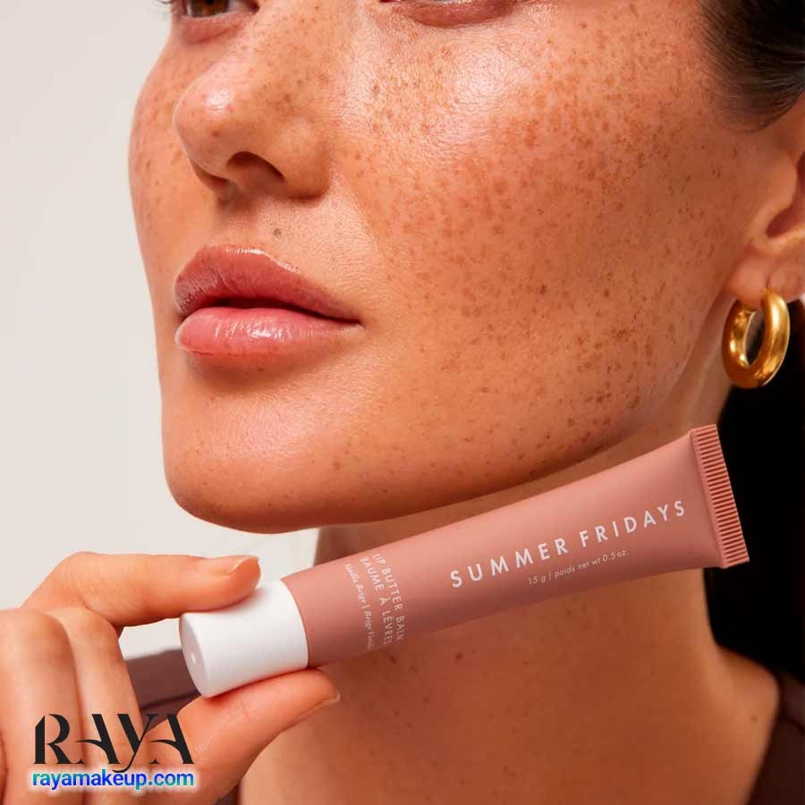 بالم لب رنگی آبرسان و نرم کننده مدل لیپ باتر بالم سامر فرایدیز Summer Fridays Lip Butter Balm