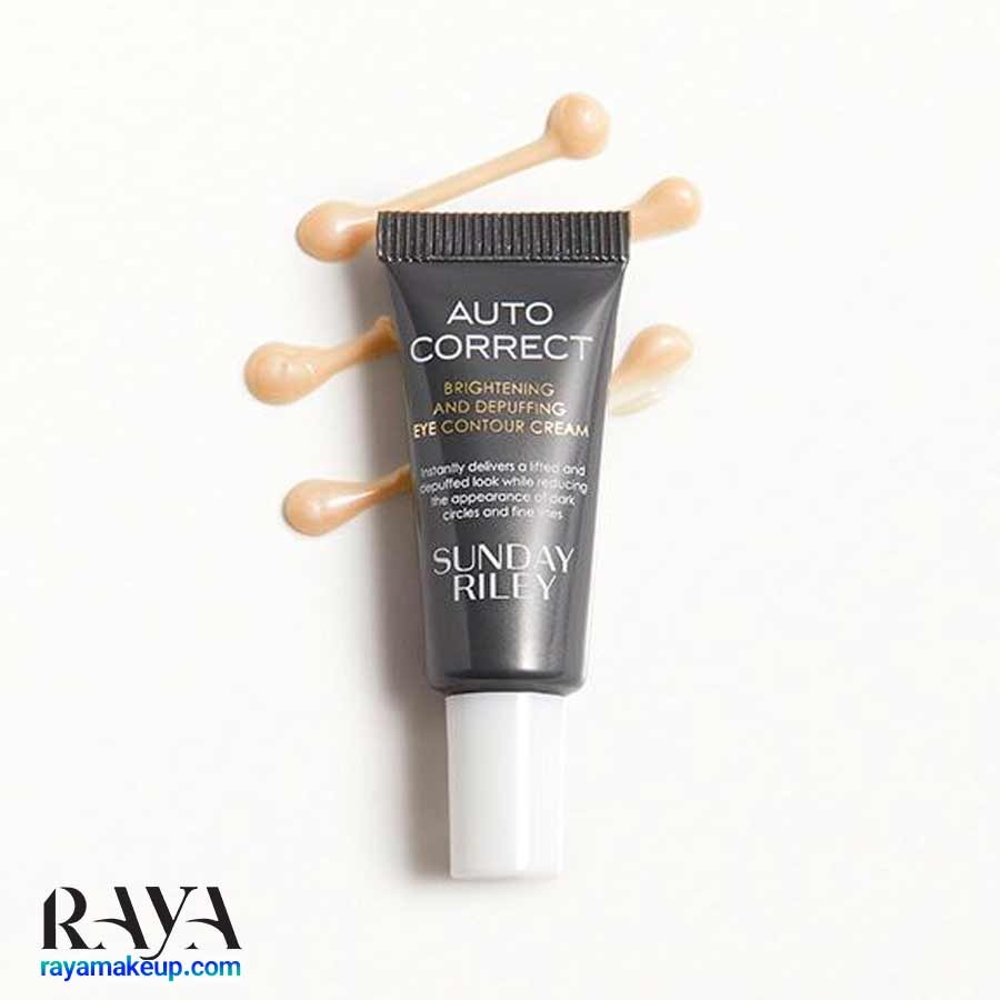 کرم دور چشم روشن کننده و ضد پف اتو کورکت ساندی ریلی Sunday Riley Auto Correct Brightening and Depuffing Eye Contour Cream