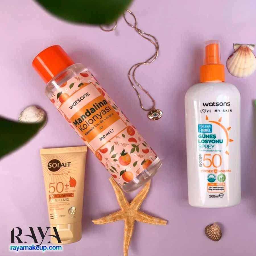 اسپری و ادکلن معطر و ضد عفونی کننده با رایحه نارنگی واتسون Watsons Mandalina Kokulu Kolonya 