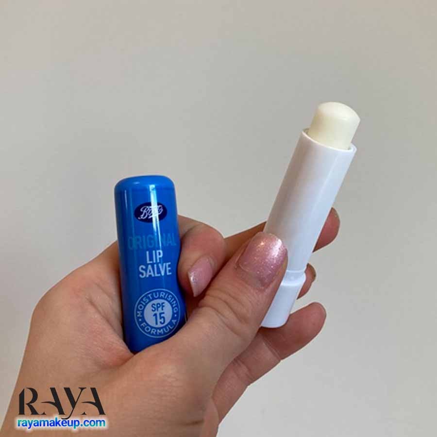 بالم لب مرطوب کننده و محافظت کننده با SPF15 لیپسالو بوتس رایحه اورجینال Boots Original SPF15 Lipsalve 