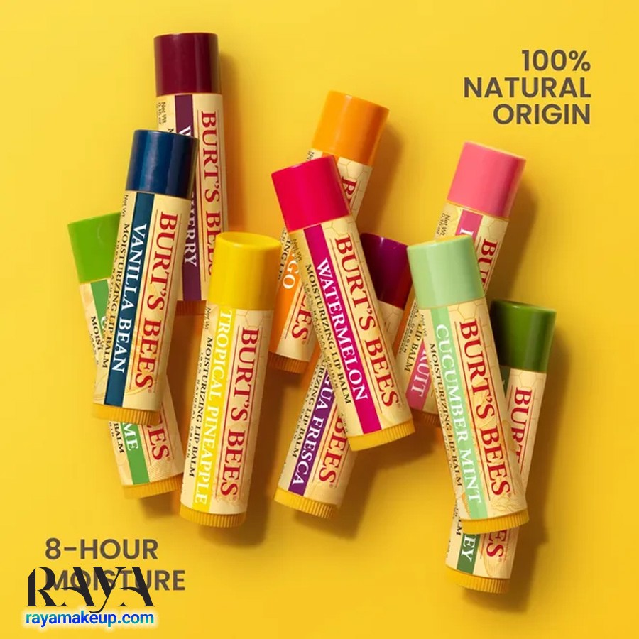 بالم لب مرطوب کننده 12 ساعته بیزوکس برتز بیز حاوی موم زنبور عسل Burt's Bees Beeswax Lip Balm