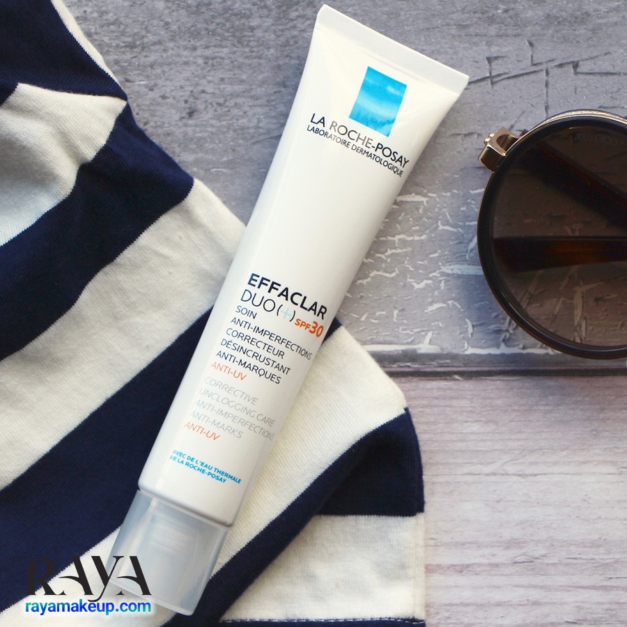 ژل کرم مرطوب کننده و ضد آفتاب ضد جوش و لک افکلار دوو پلاس SPF 30 لاروش پوزای La Roche-Posay Effaclar Duo (+) SPF 30
