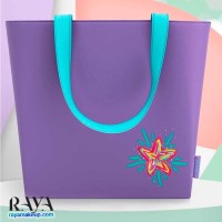 کیف دوشی بزرگ و پارچه ای کلینیک رنگ بنفش طرح ستاره