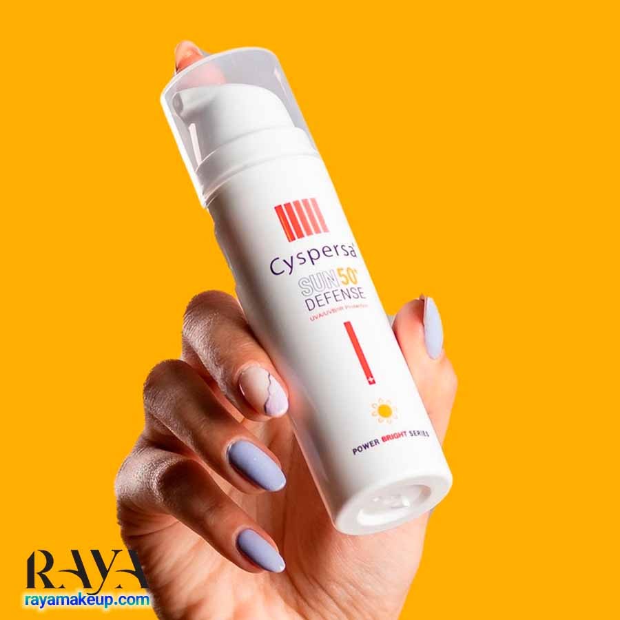 فلوئید ضد آفتاب ضد لک و روشن کننده پوست سیسپرسا Cyspersa Sunscreen Fluid SPF50+
