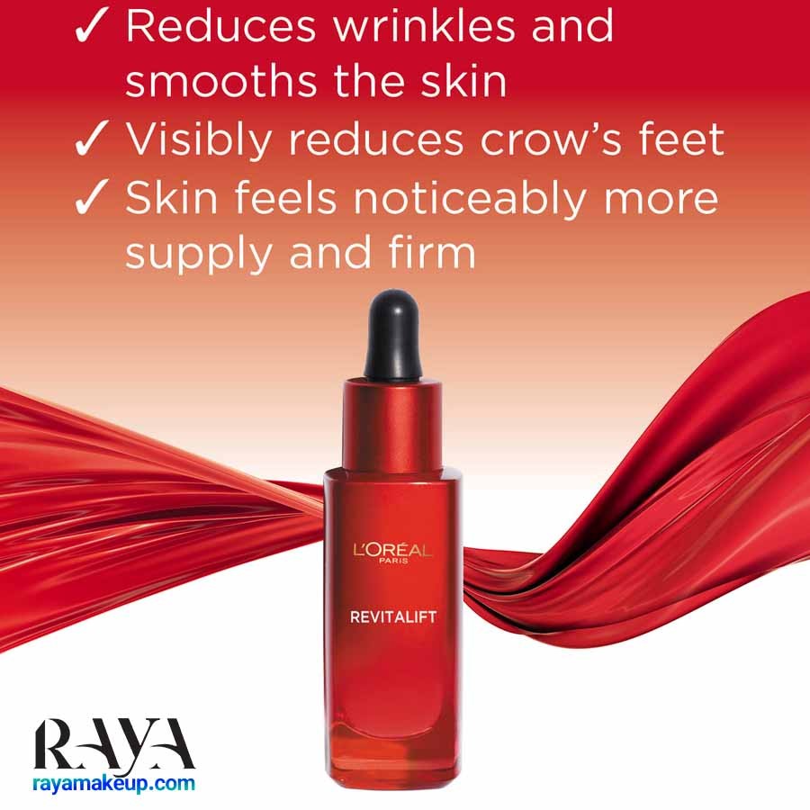 سرم ضد چروک و سفت کننده سریع الاثر رویتالیفت حاوی پرو رتینول لورآل پاریس L'Oréal Paris Revitalift Fast Acting Anti-wrinkle + Extra Firming Serum