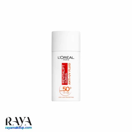 کرم ضد آفتاب فلوییدی حاوی ویتامین سی لورآل پاریس مدل رویتالیفت کلینیکال با SPF50+