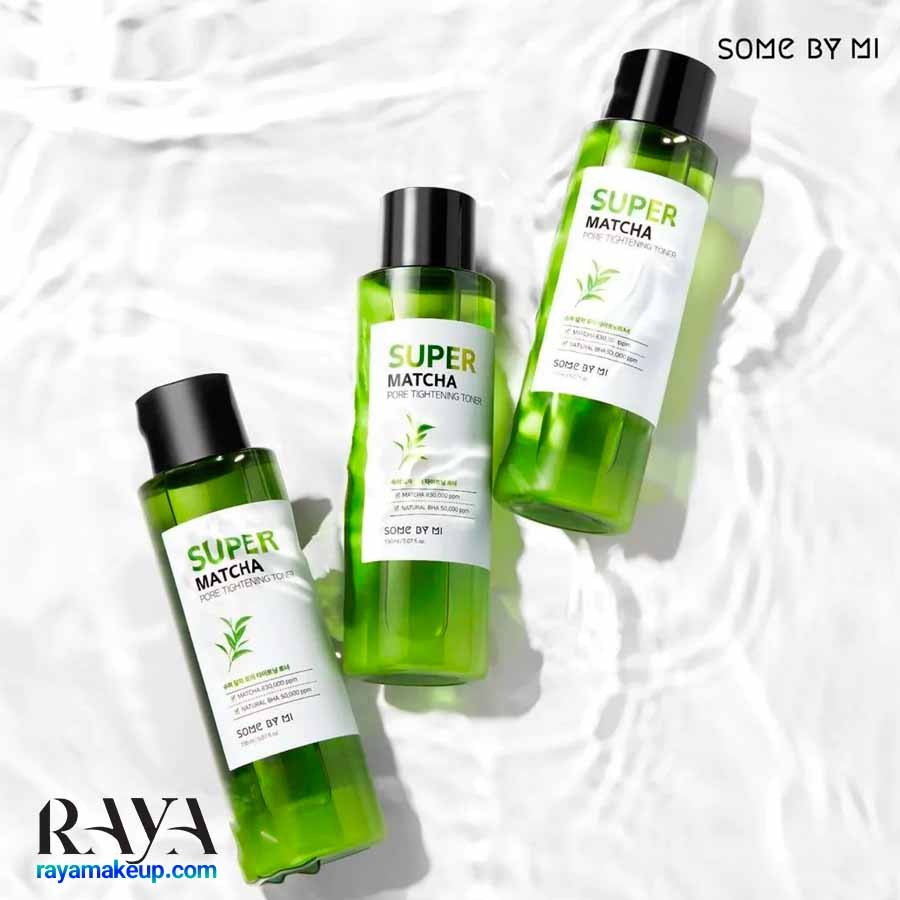 تونر کوچک کننده منافذ و کنترل کننده چربی پوست مدل سوپر ماچا سام بای می Some By Mi Super Matcha Pore Tightening Toner