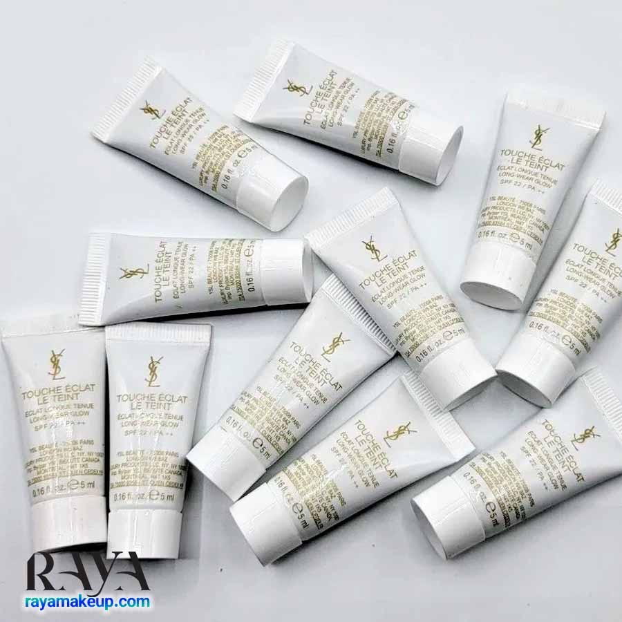 کرم پودر مایع درخشان کننده و آبرسان 24 ساعته ایو سن لورن تاچ اکلت له تینت Yves Saint Laurent Touche Eclat Le Teint