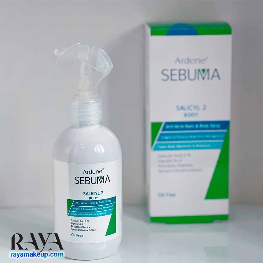 اسپری ضد جوش و آکنه بدن سبوما آردن مدل سالیسیل Ardene Sebuma Salicyl 2 Anti Acne Back And Body Spray