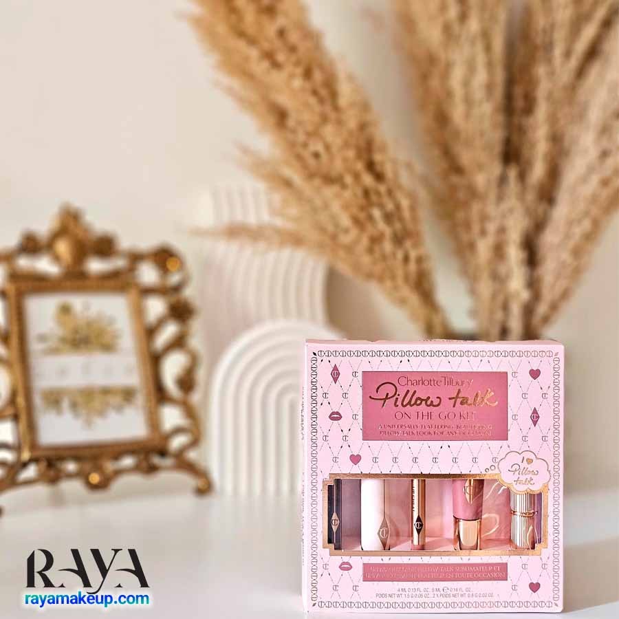 ست لوازم آرایش 5 تکه شارلوت تیلبری مدل پیلو تاک آن د گو Charlotte Tilbury Pillow Talk On The Go Kit