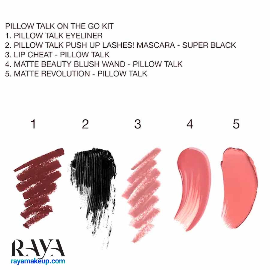ست لوازم آرایش 5 تکه شارلوت تیلبری مدل پیلو تاک آن د گو Charlotte Tilbury Pillow Talk On The Go Kit