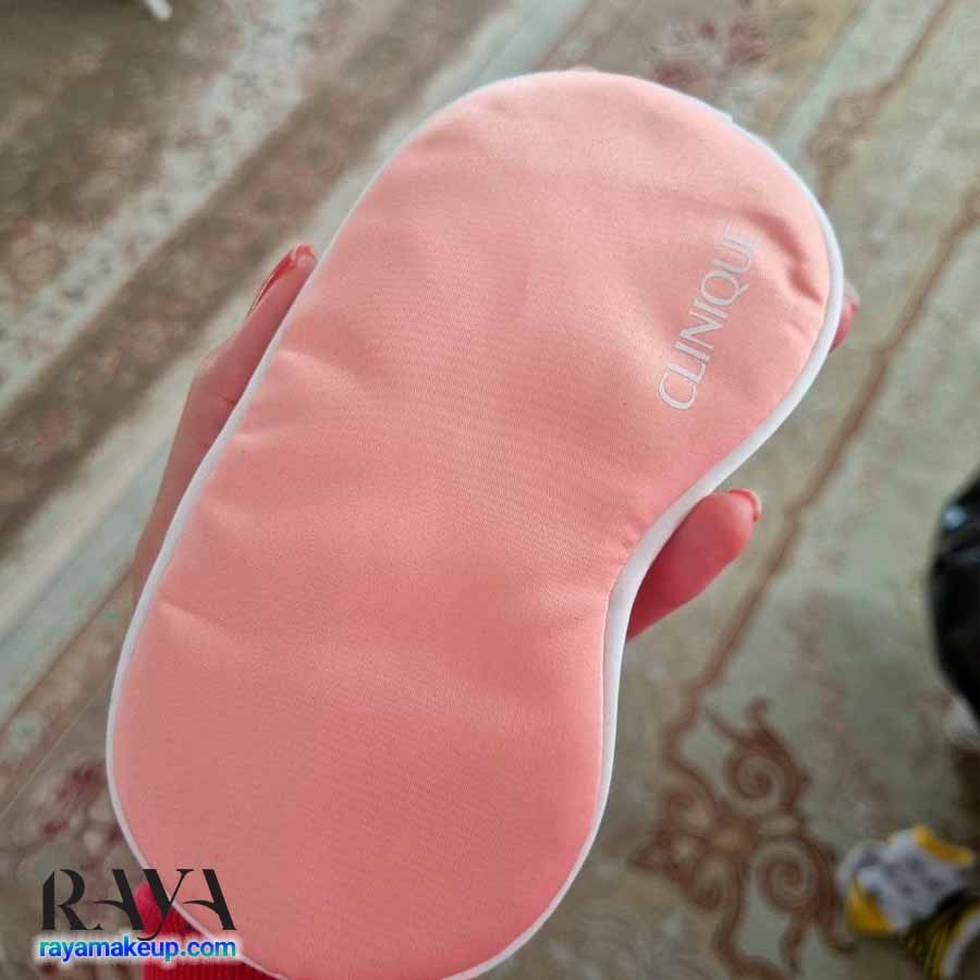 چشم بند کلینیک Clinique Sleep Mask (Clinique Plush Pink Satin White Trim Eye Mask Sleep)