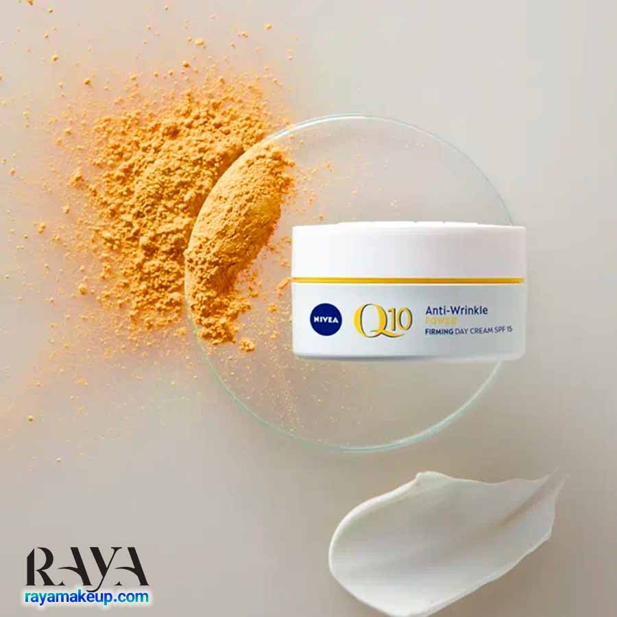 کرم روز ضد چروک و سفت کننده پوست حاوی کیوتن و SPF15 نیوا Nivea Q10 Anti-Wrinkle Power Firming Day Cream SPF 15