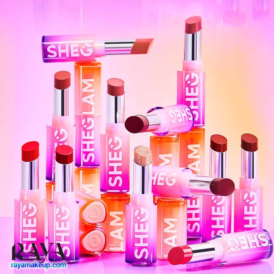 رژ لب جامد براق و مرطوب کننده مدل میرور کیس های شاین شیگلم Sheglam Mirror Kiss High-Shine Lipstick
