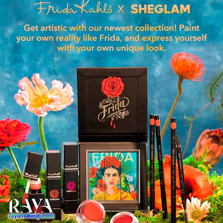 پالت سایه چشم معمایی و اکلیلی شیگلم مدل ایکس فریدا کالو مسترپیس Sheglam X Frida Kahlo Masterpiece Eyeshadow Palette