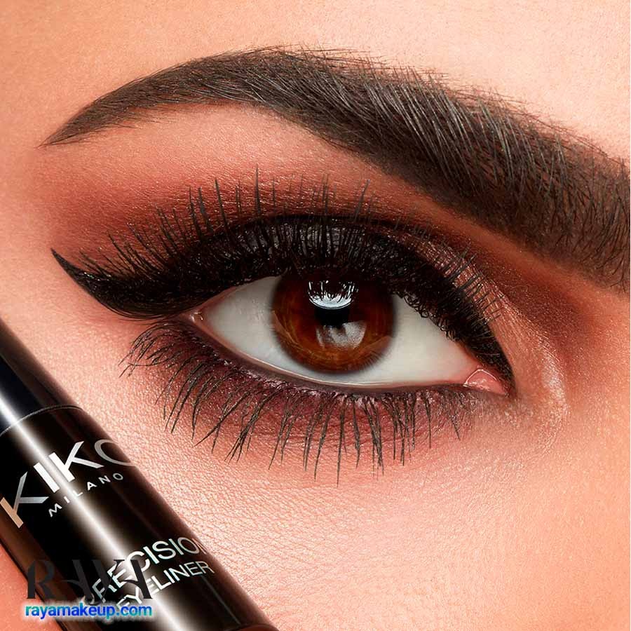 خط چشم مایع نمدی دقیق و مشکی کیکو میلانو مدل پریسیژن Kiko Milano Precision Eyeliner