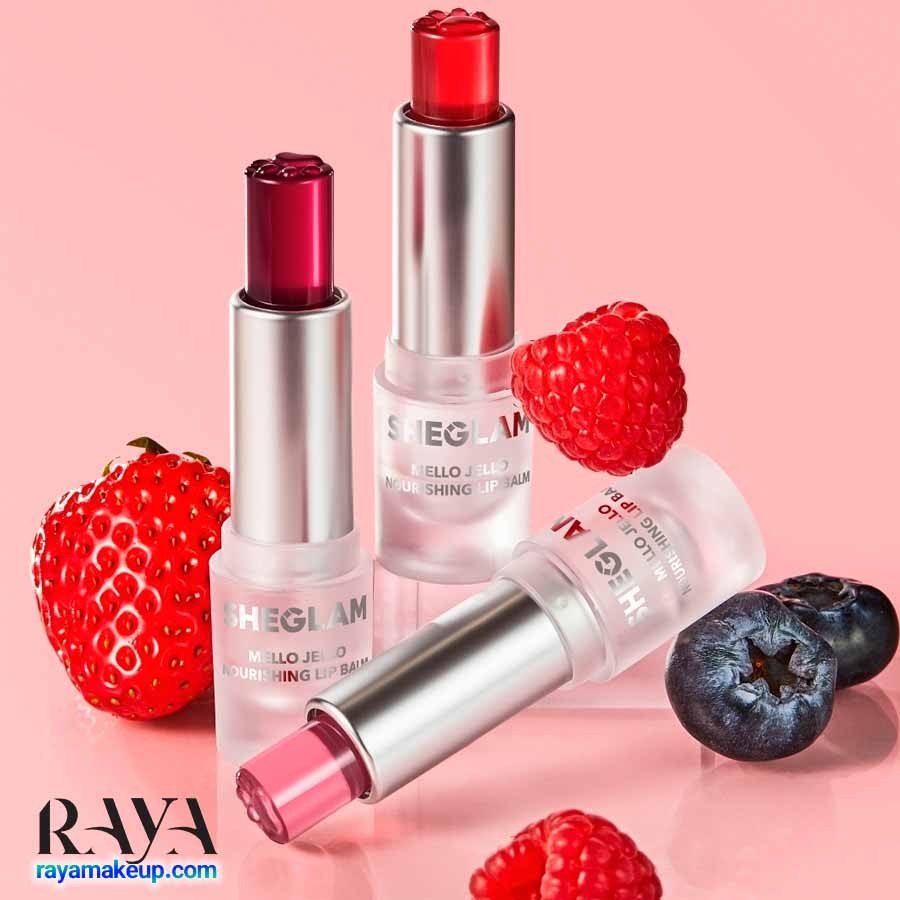 بالم لب رنگی ژله ای مغذی و مرطوب کننده شیگلم مدل ملو Sheglam Mello Jello Nourishing Lip Balm