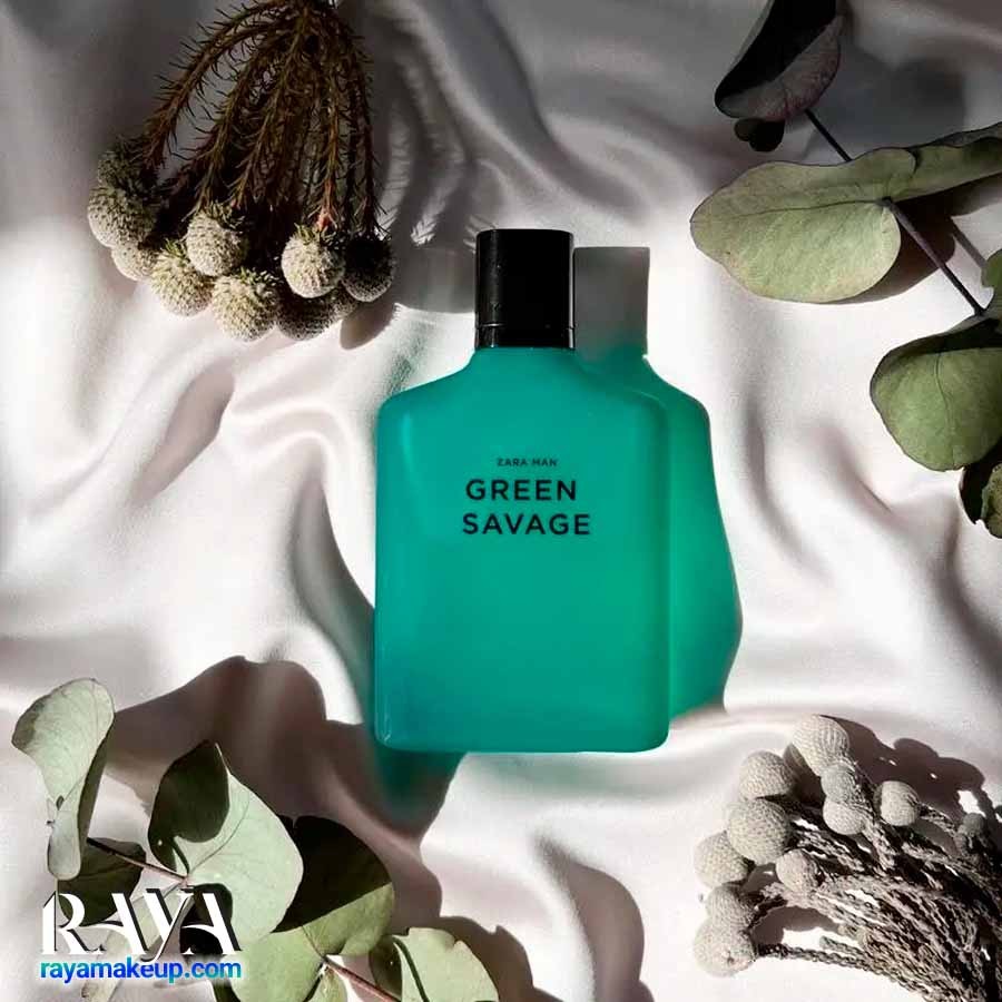 عطر ادو تویلت مردانه زارا من گرین ساواج سبز Zara Man Green Savage Eau De Toilette