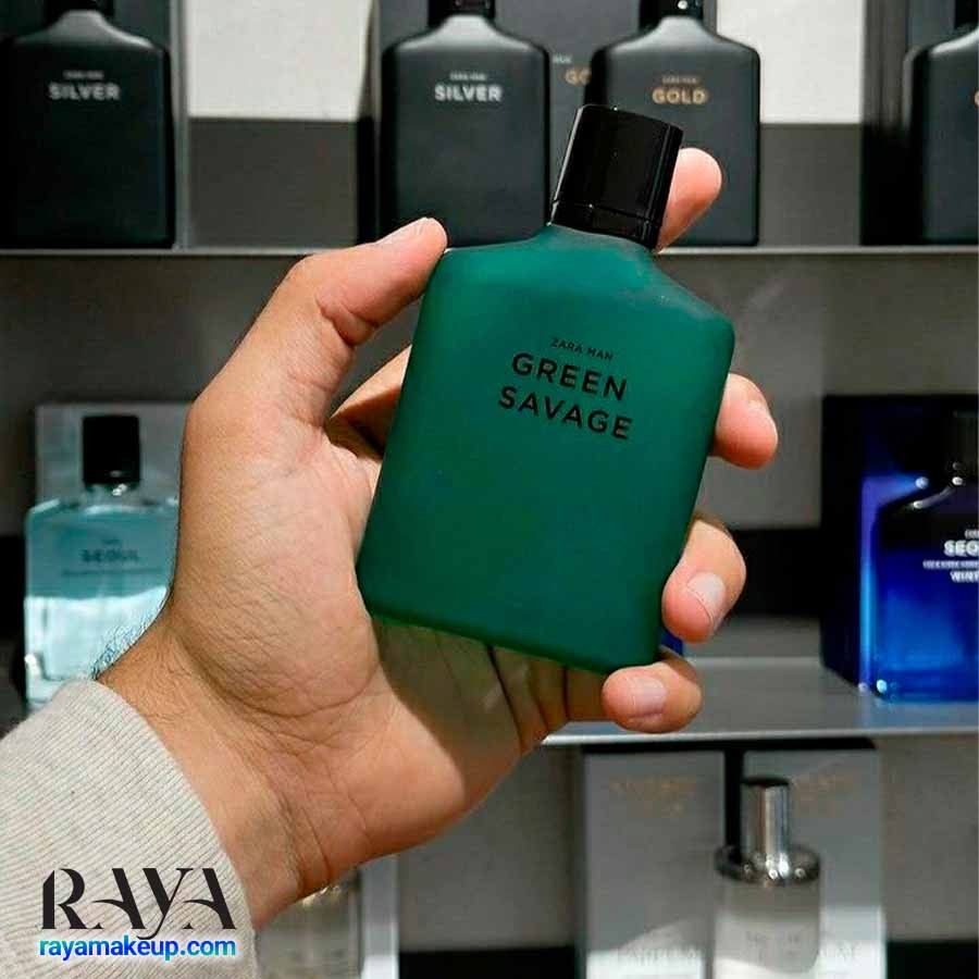 عطر ادو تویلت مردانه زارا من گرین ساواج سبز Zara Man Green Savage Eau De Toilette
