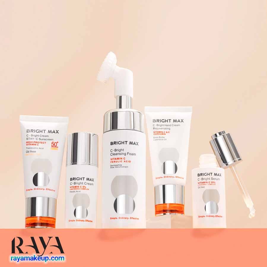 کرم جوانساز و روشن کننده صورت و گردن حاوی ویتامین سی برایت مکس مدل سی برایت Bright Max C Bright Rejuvenating Cream 