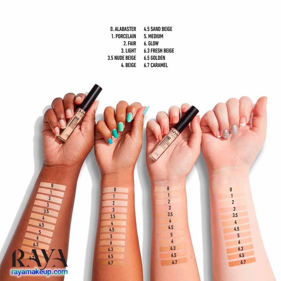 کانسیلر مایع مرطوب کننده پوست مدل اچ دی فتوژنیک نیکس  NYX Professional Makeup HD Photogenic Liquid Concealer 