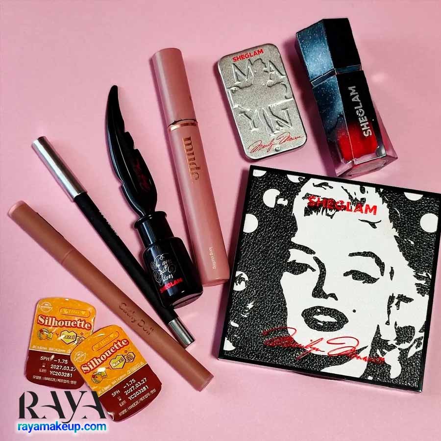 خط چشم مایع و مویی مشکی شیگلم مدل مرلین مونرو ا پوئتس لاور Marilyn Monroe X Sheglam A Poet's Lover Liquid Eyeliner