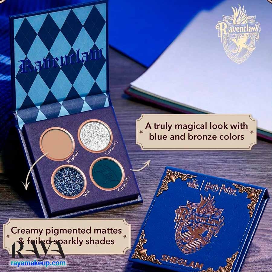 پالت سایه چشم 4 عددی سری هری پاتر شیگلم مدل ریونکلاو Sheglam Harry Potter Ravenclaw House Palette