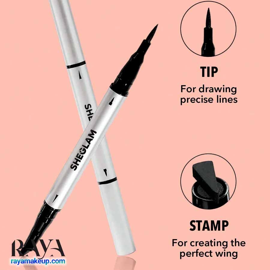 خط چشم ماژیکی دو سر ضد آب شیگلم مدل وینگ ایت Sheglam Wing It Waterproof Liner Duo