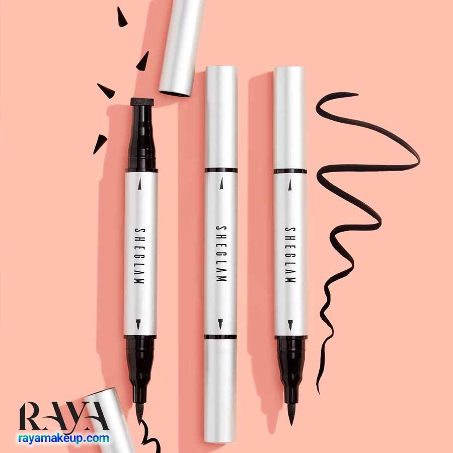 خط چشم ماژیکی دو سر ضد آب شیگلم مدل وینگ ایت Sheglam Wing It Waterproof Liner Duo