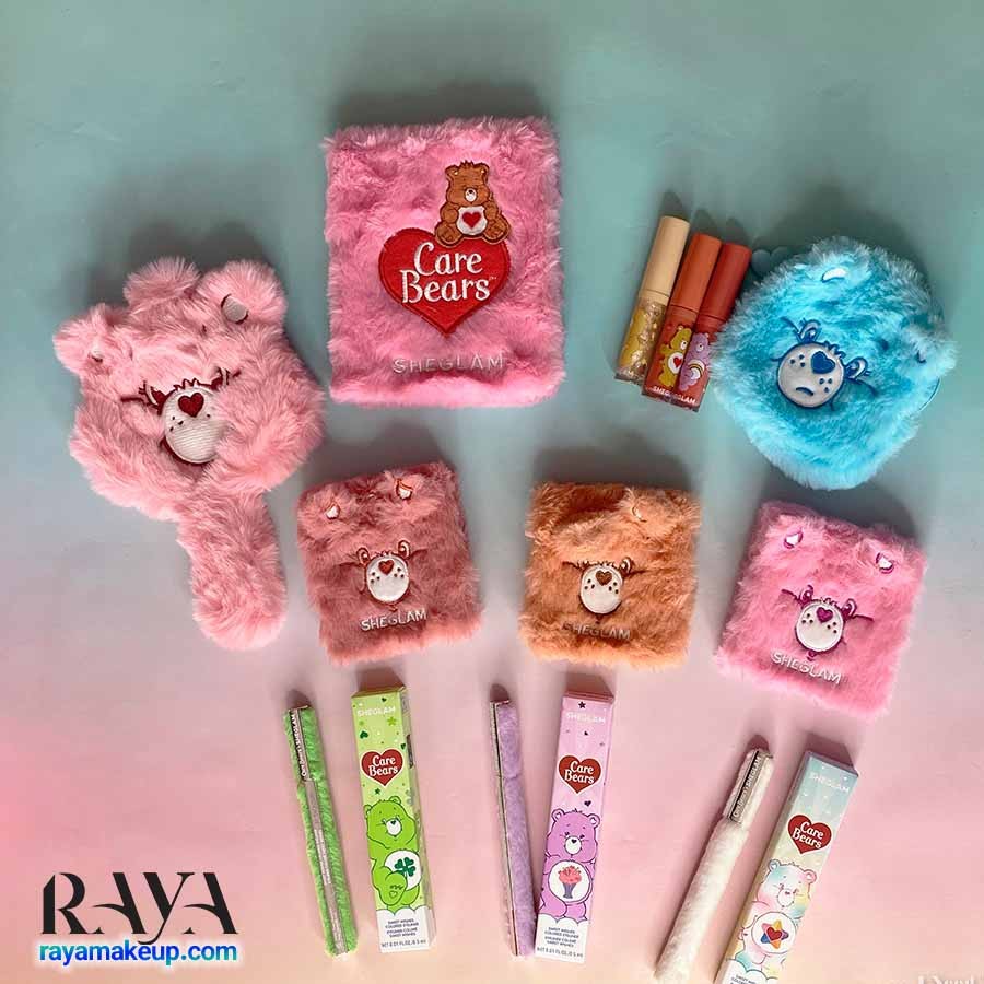پالت رژگونه پودری مدل خرسی شیگلم ایکس کر بیرز کادل تایم Sheglam X Care Bears Cuddle Time Blush