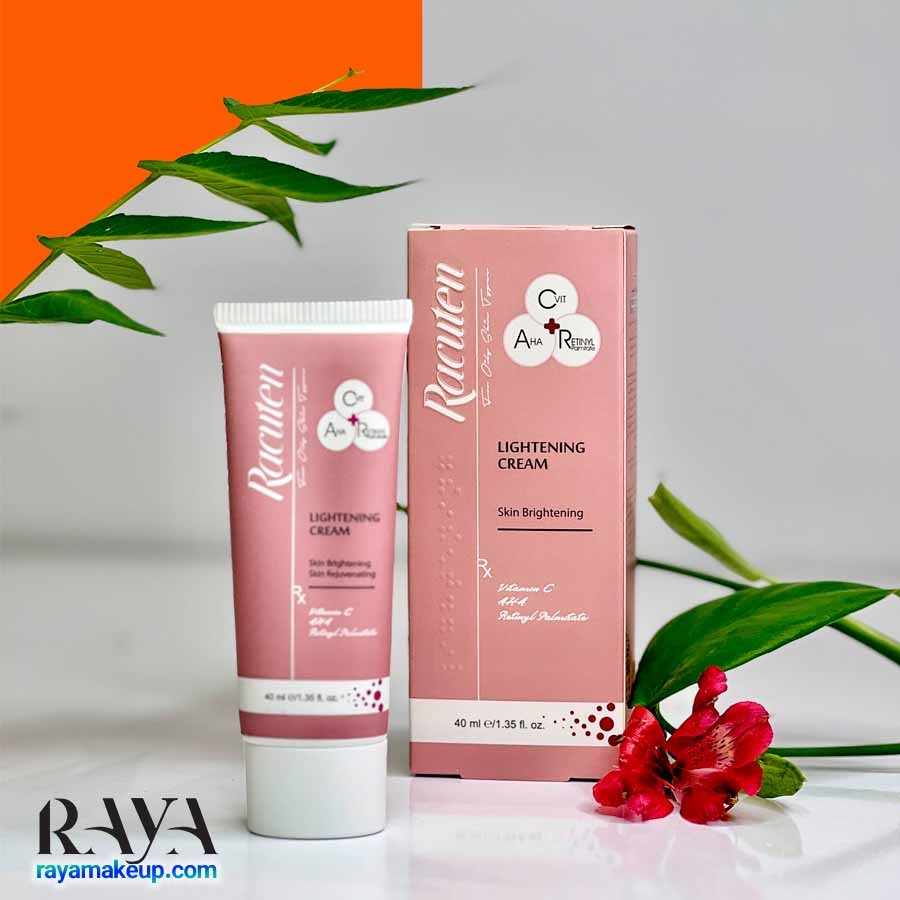 کرم روشن کننده پوست راکوتن حاوی لایه بردار آ اچ آ Racuten AHA Lightening Cream For All Skin Types