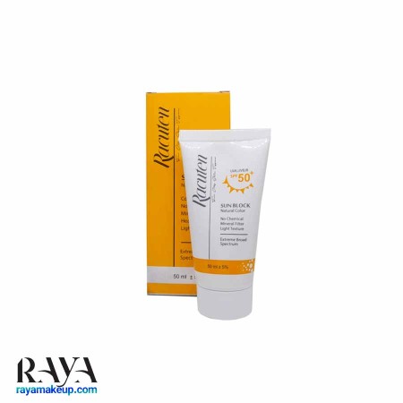 کرم ضد آفتاب رنگی راکوتن مناسب پوست چرب با SPF50 