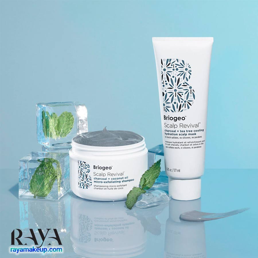 شامپو لایه بردار برایجیو مدل اسکالپ رویوال Briogeo Scalp Revival Charcoal + Coconut Oil Micro-Exfoliating Shampoo