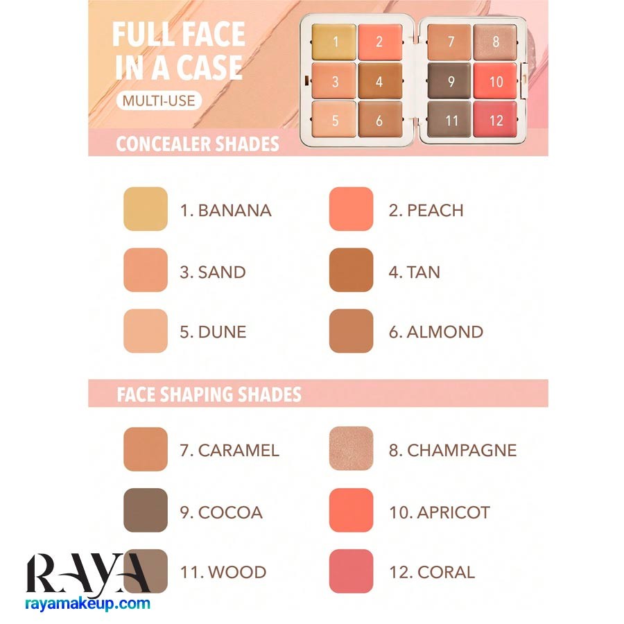 پالت چندکاره شیگلم Sheglam All About That Face Multifunctional Face Palette