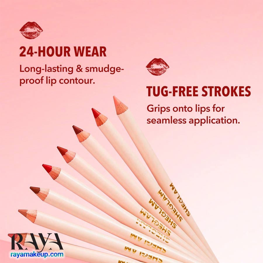 مداد خط لب شیگلم تراش دار مدل لیپ فکتس Sheglam Lip Facts Lip Liner 