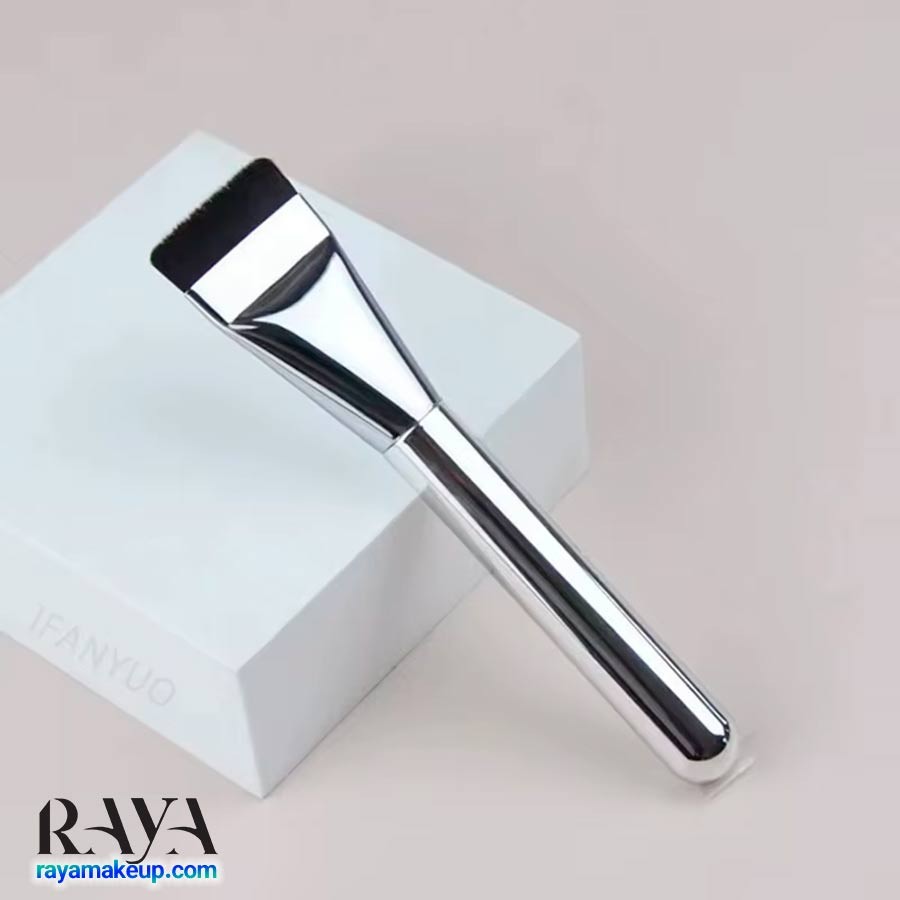 براش کرم پودر سر تخت سیلور شین Shein 1pc Flat Head Foundation Makeup Brush
