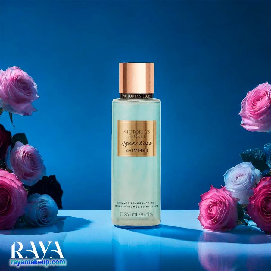 بادی اسپلش اکلیلی آکوا کیس شیمر ویکتوریا سکرت Victoria's Secret Aqua Kiss Shimmer Body Mist