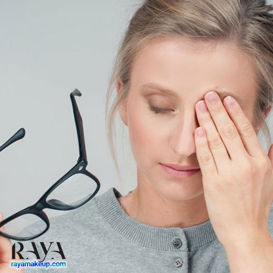 راهکارهای برطرف کردن لک یا رد عینک روی بینی 	