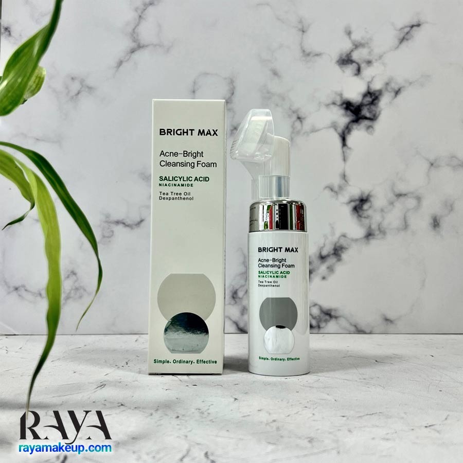فوم شستشوی صورت آکنه برایت مکس مناسب پوست چرب Bright Max Acne Bright Cleansing Foam