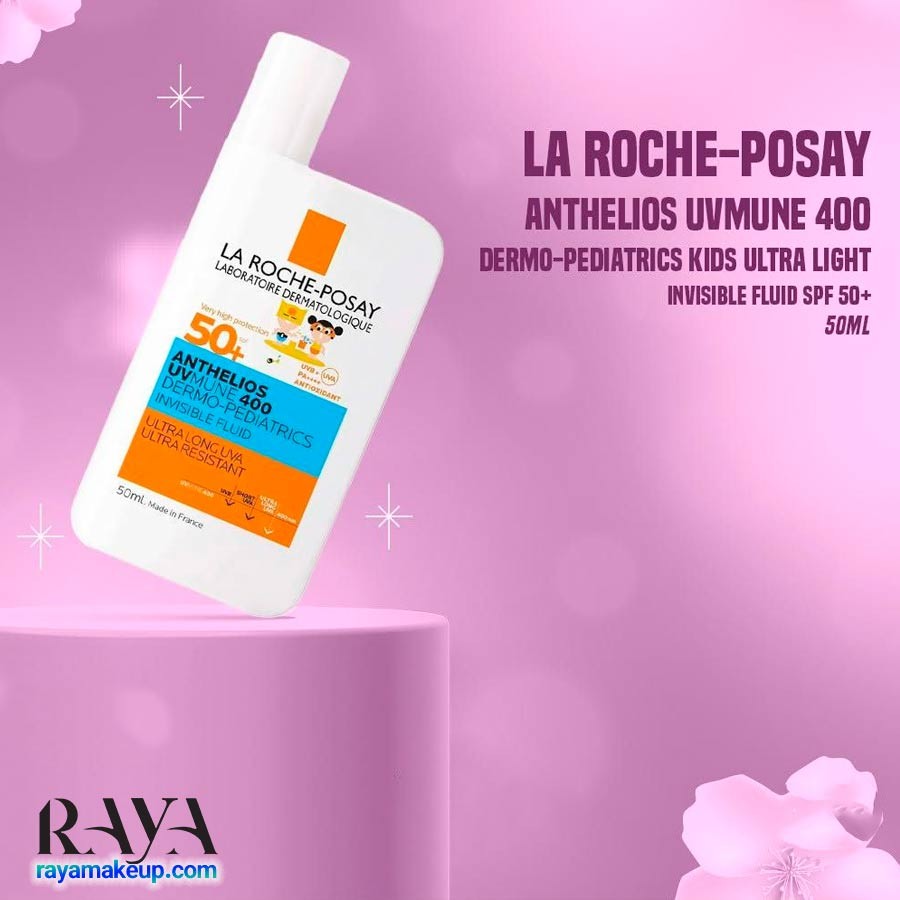 فلوئید ضد آفتاب کودکان درمو پدیاتریکس لاروش پوزای La Roche-Posay Anthelios UVMune 400 Dermo-Pediatrics Kids Ultra Light Invinsible Fluid SPF 50+