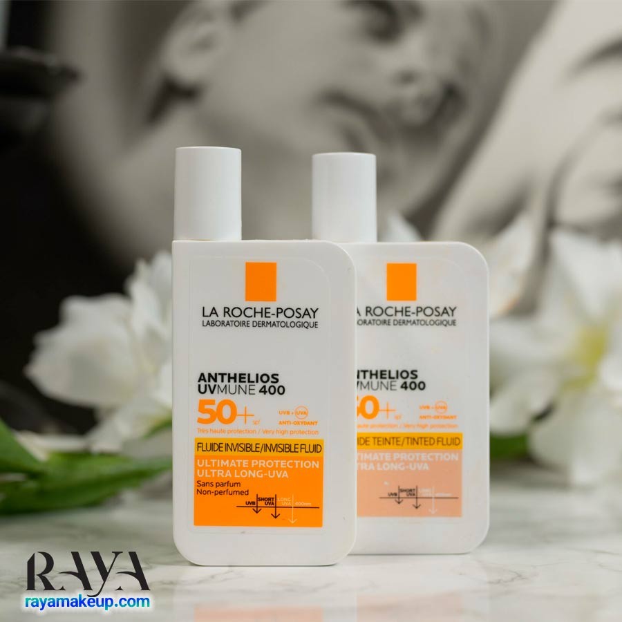 کرم ضد آفتاب فلویید رنگی لاروش پوزای La Roche Posay Anthelios Uvmune 400 Invisible Tinted Fluid Spf50+ Sun Cream