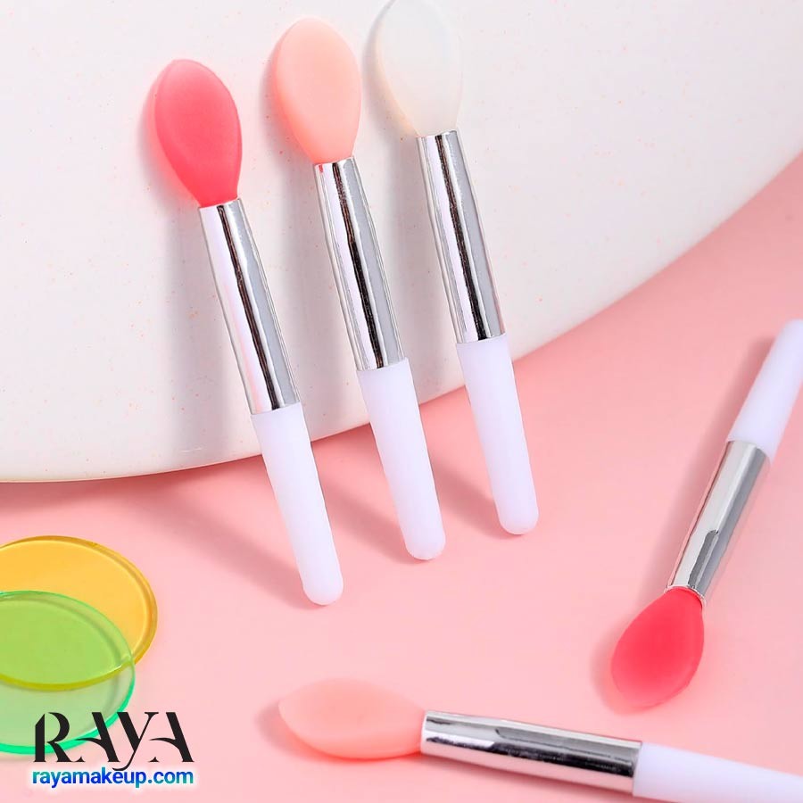 اپلیکاتور بالم لب و کرم های کاسه ای  Silicone Lip Brush Lipstick Brush Mini Lip Mask Lip Glaze Brush Applicator