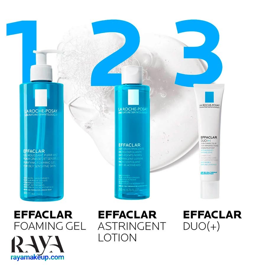 تونر کوچک کننده منافذ و ضد جوش افکلار لاروش پوزای مخصوص پوست چرب La Roche Posay Effaclar Clarifying Lotion