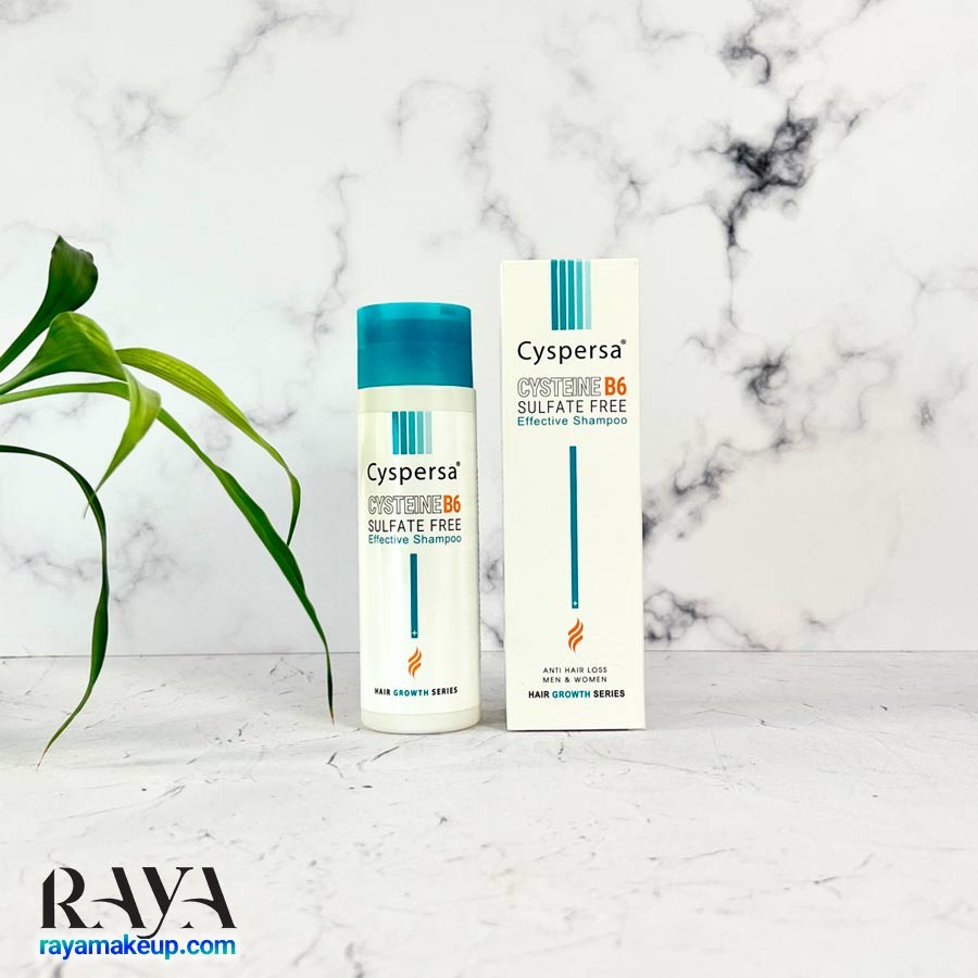شامپو ضد ریزش مو فاقد سولفات سیستئین B6 سیسپرسا Cyspersa Cysteine B6 Sulfate Free Effective Shampoo