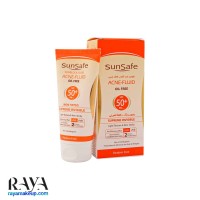 فلوئید ضد آفتاب بی رنگ و فاقد چربی سان سیف با +SPF50