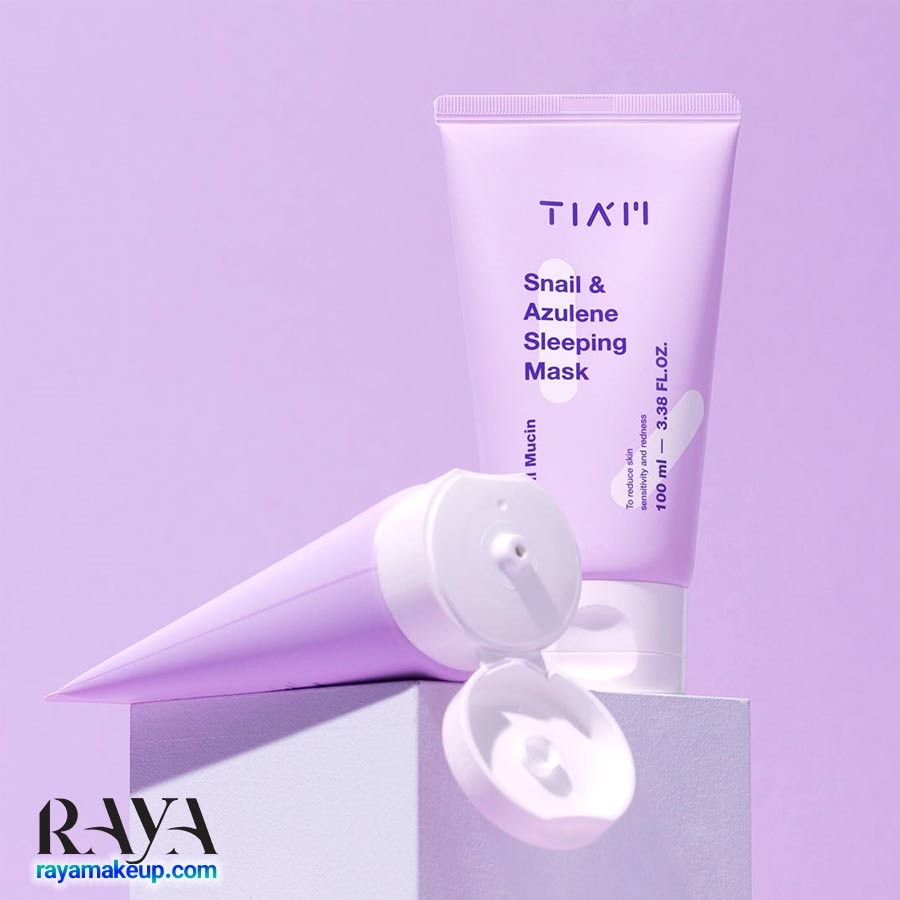ماسک خواب حلزون و آزولن تیام تسکین دهنده و ترمیم کننده TIA'M Snail & Azulene Sleeping Mask