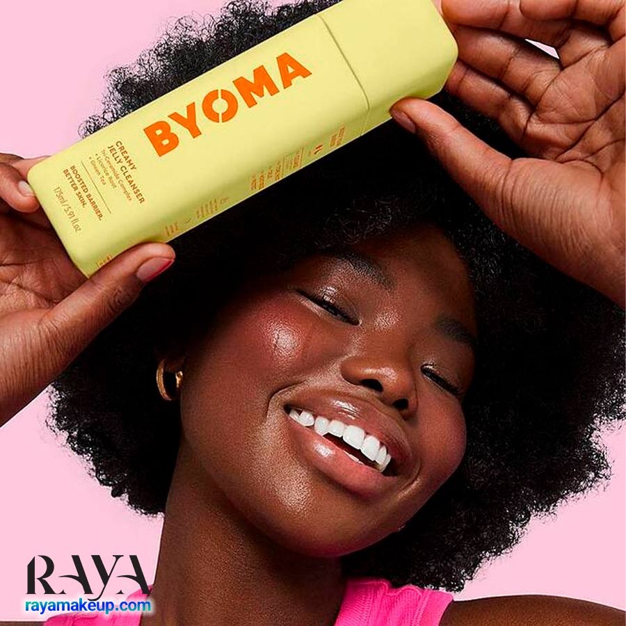 کلینزر شوینده صورت ژل کرمی بایوما آبرسان و روشن کننده Byoma Creamy Jelly Cleanser