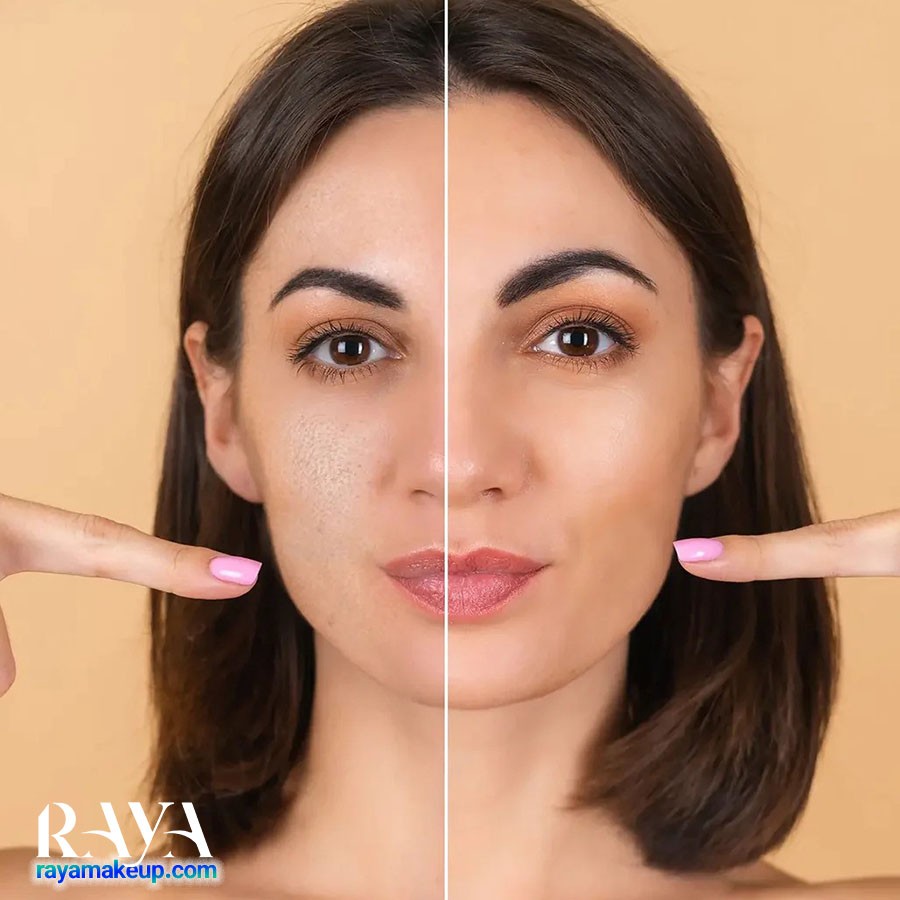 چگونه منافذ پوست را با آرایش بپوشانیم؟ 	