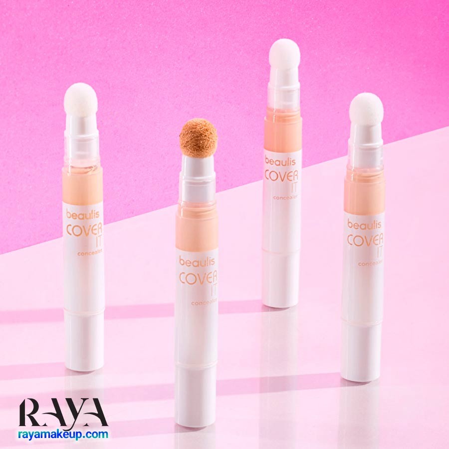 کانسیلر مایع بیولیس مدل کاور ایت با اپلیکاتور اسفنجی Beaulis Cover It Concealer